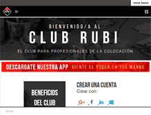Tablet Screenshot of clubrubi.com